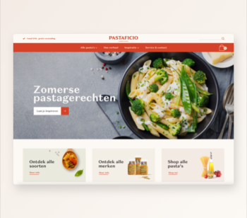 Portfolio Pastaficio website ontwikkeling online marketing applicaties app