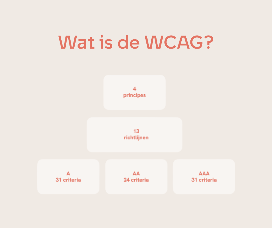 Wat valt er onder de WCAG?