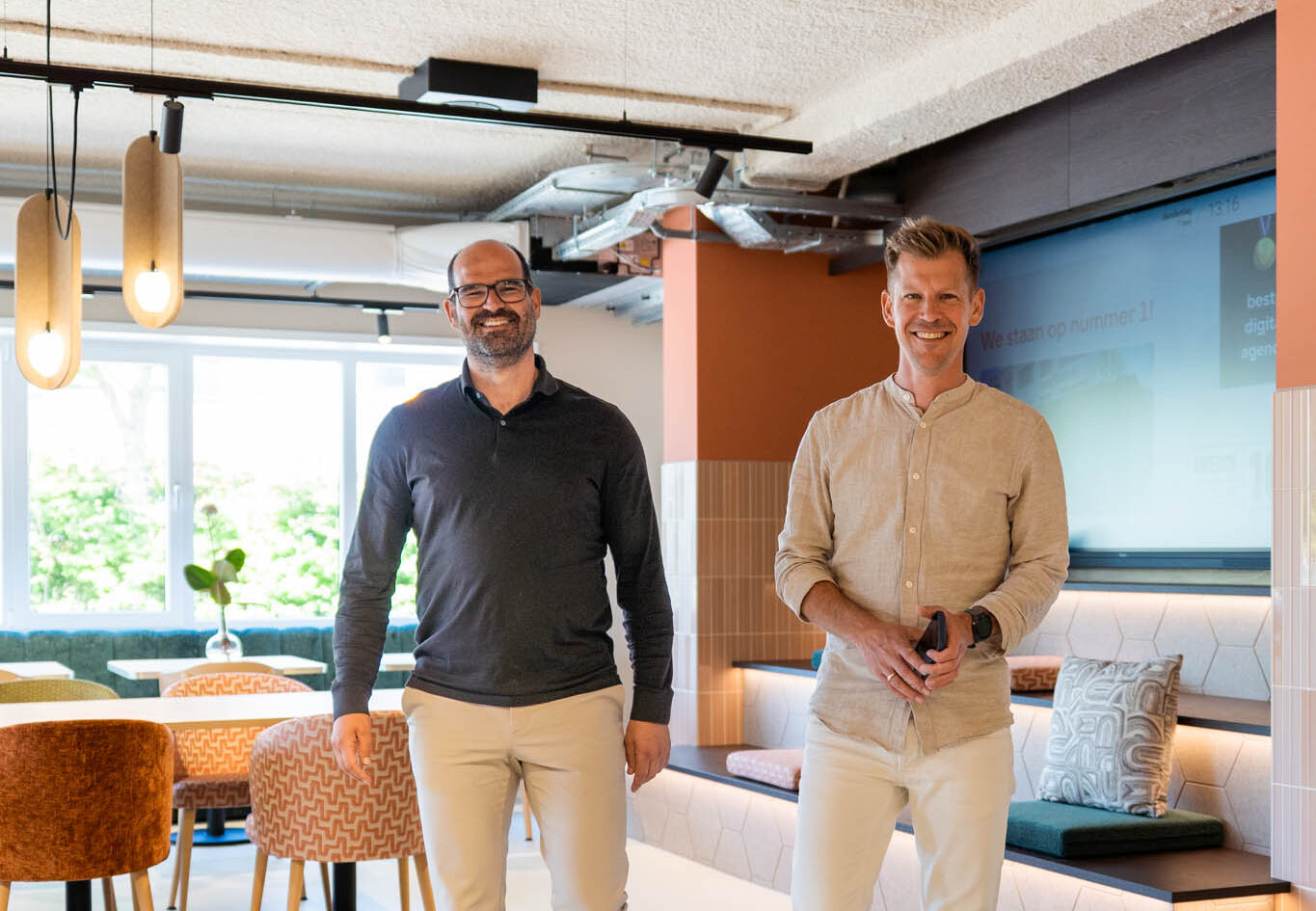 Jacco de Leeuw en Jaap Walhout bij Nedbase Digital Agency